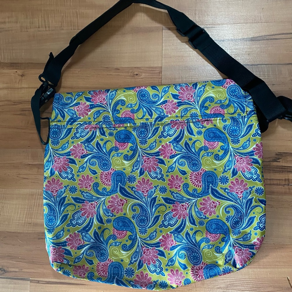 VIVE Floral Paisley Walker Accessory Bag - Blue, Pink & Yellow